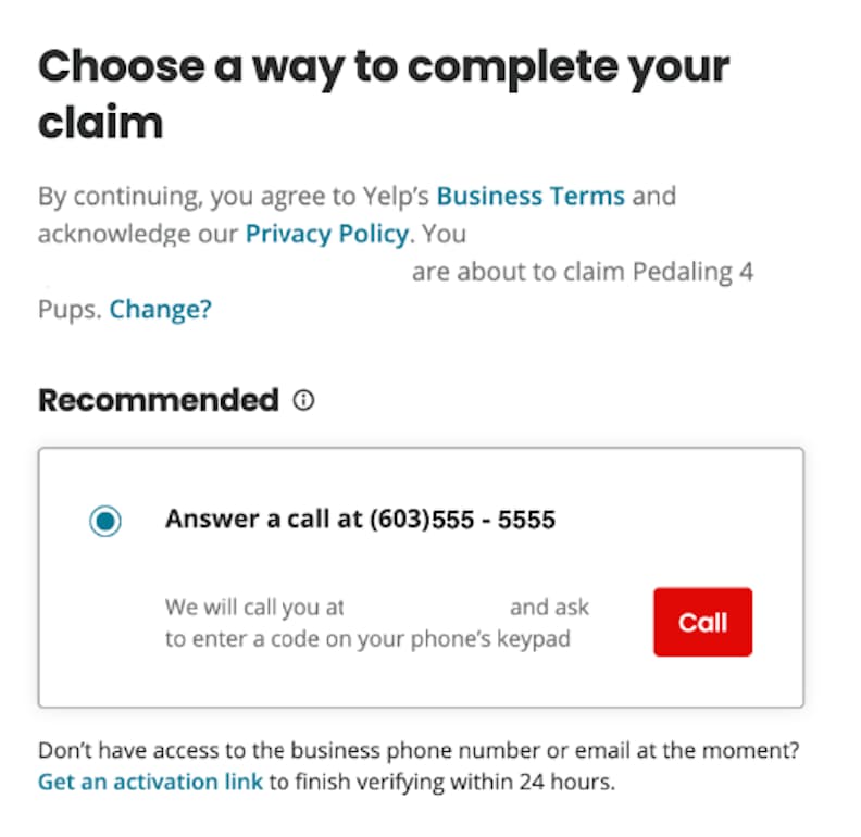 verify your yelp business listing
